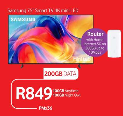 Samsung 75” Smart TV 4K mini LED