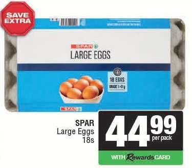 SPAR Large Eggs 18s