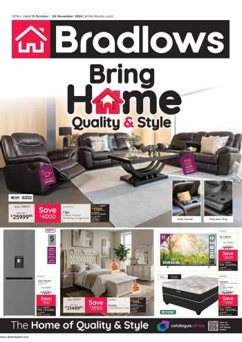 Bradlows catalogue  - 15/10/2026 - 08/11/2026.