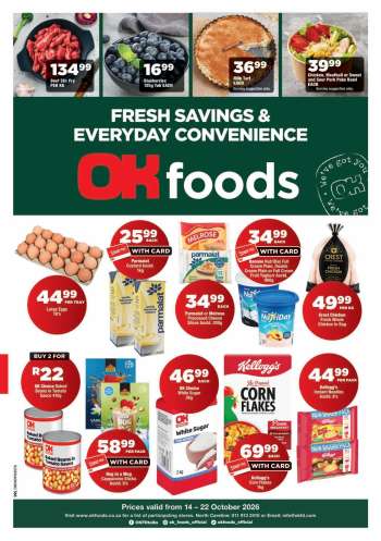 OK Foods catalogue  - 14/10/2026 - 22/10/2026.