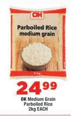 OK Medium Grain Parboiled Rice