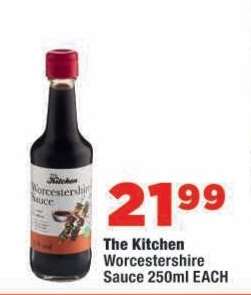 The Kitchen Worcestershire Sauce 250ml EACH