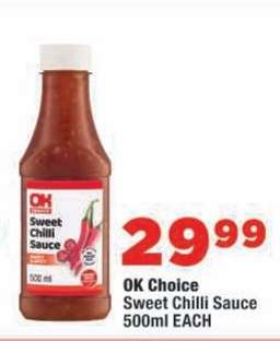 OK Choice Sweet Chilli Sauce