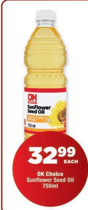 OK Choice Sunflower Seed Oil 750ml