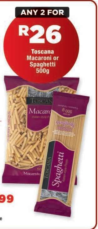 Toscana Macaroni or Spaghetti