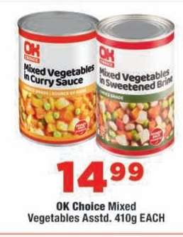 OK Choice Mixed Vegetables