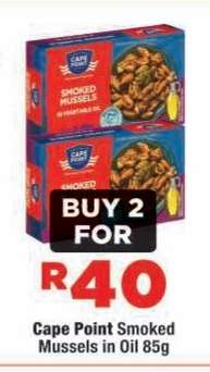 Cape Point Smoked Mussels in Oil 85g
