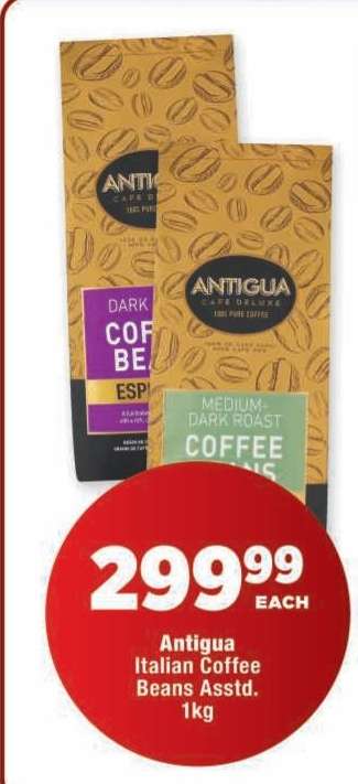 Antigua Italian Coffee Beans Assorted