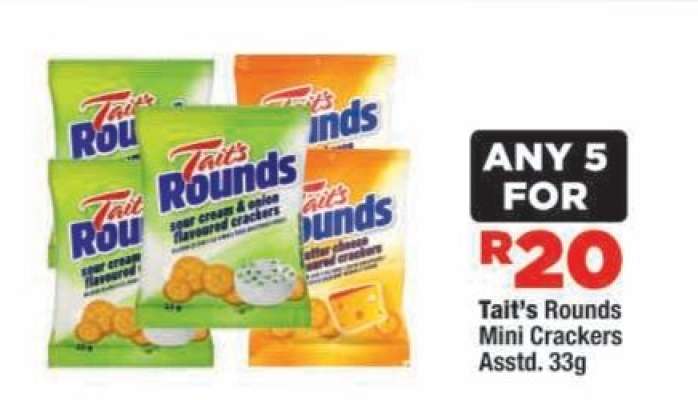 Tait's Rounds Mini Crackers