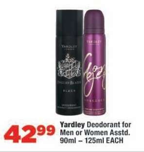 Yardley Deodorant