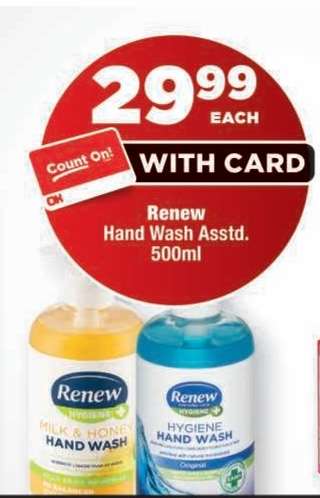 Renew Hand Wash Asstd.