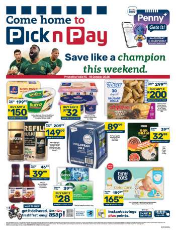 Pick n Pay catalogue  - 15/10/2026 - 18/10/2026.