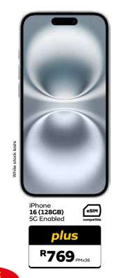 iPhone 16 (128GB) 5G Enabled