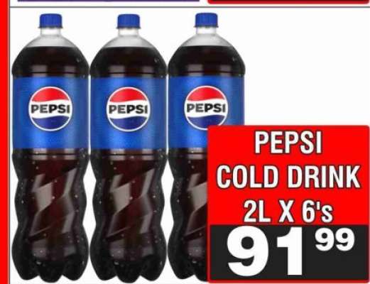 Pepsi Cold Drink 2L x 6's