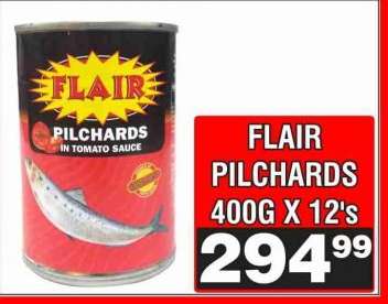 FLAIR PILCHARDS 400G X 12's
