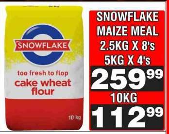 SNOWFLAKE MAIZE MEAL 10KG