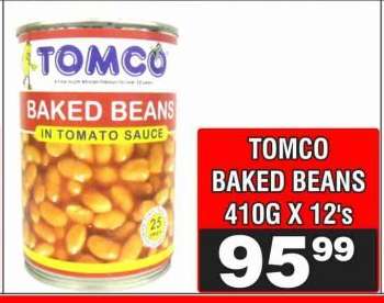TOMCO BAKED BEANS 410G X 12's
