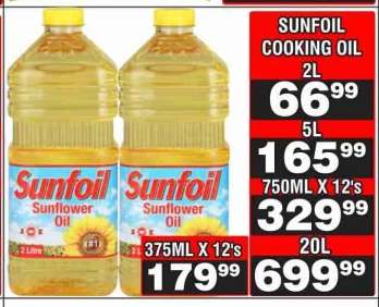 Sunfoil Cooking Oil 2L