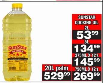 SUNSTAR COOKING OIL 2L