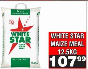 WHITE Star Maize Meal 12.5kg