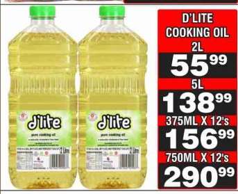 d'LITE COOKING OIL 2L