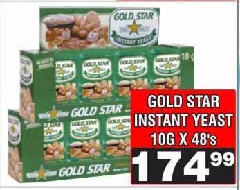 GOLD STAR INSTANT YEAST 10G X 48's
