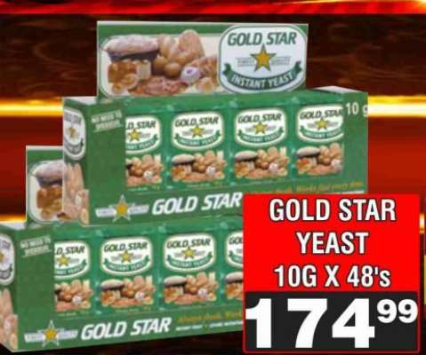 GOLD STAR YEAST 10G X 48's