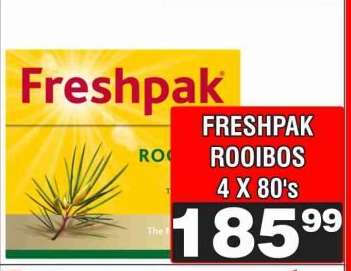 FRESHPAK ROOIBOS 4 X 80's