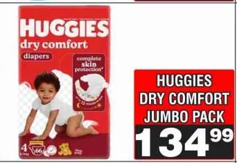 Huggies Dry Comfort Jumbo Pack