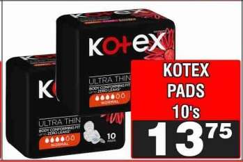 KOTEX PADS 10's