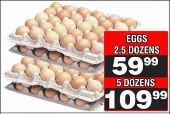 EGGS 2.5 DOZENS