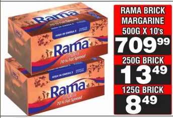 RAMA BRICK MARGARINE 500G X 10's