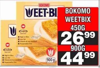 Bokomo Weetbix 900g