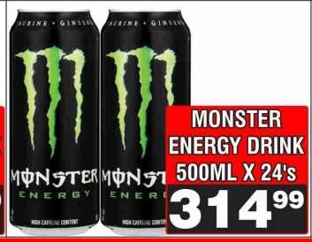 MONSTER ENERGY DRINK 500ML X 24's