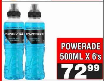 POWERADE 500ML X 6's