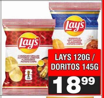 LAYS 120G / DORITOS 145G