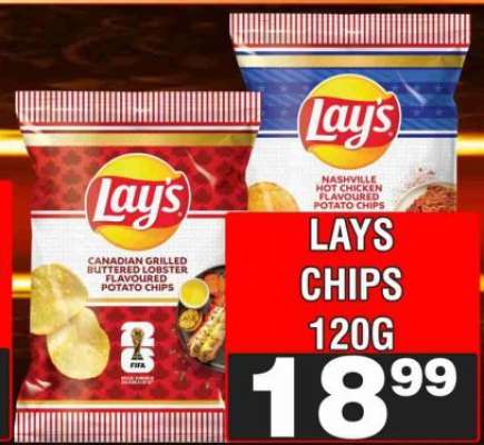 LAYS CHIPS 120G