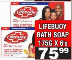 Lifebuoy Bath Soap 175g x 6's