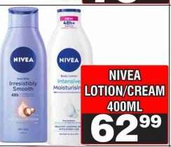 NIVEA LOTION/CREAM 400ML