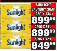 SUNLIGHT LAUNDRY SOAP 500G X 42's