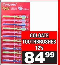 COLGATE TOOTHBRUSHES 12's