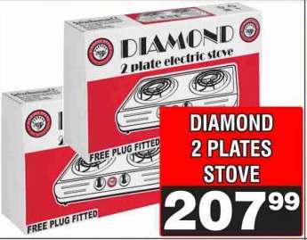 DIAMOND 2 PLATES STOVE