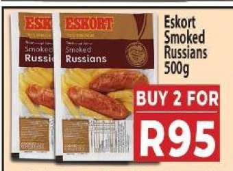 Eskort Smoked Russians 500g