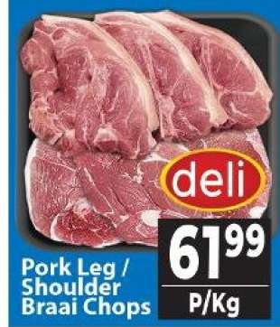 Pork leg/Shoulder Braai chops