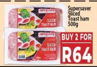 Supersaver Sliced Toast Ham 500g