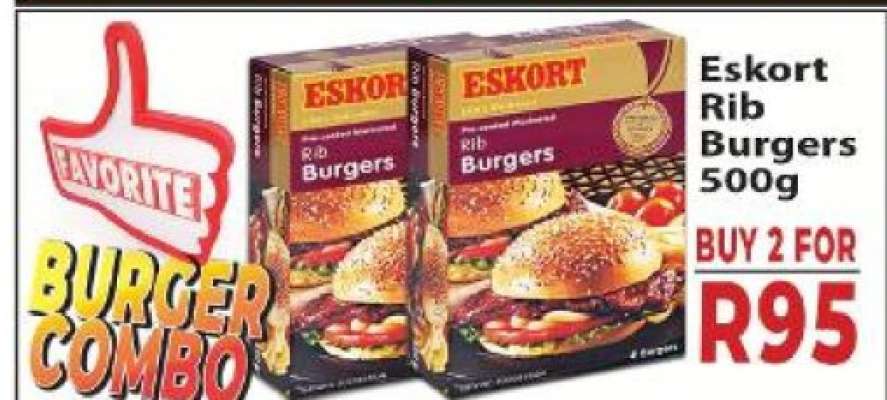 Eskort Rib Burgers 500g
