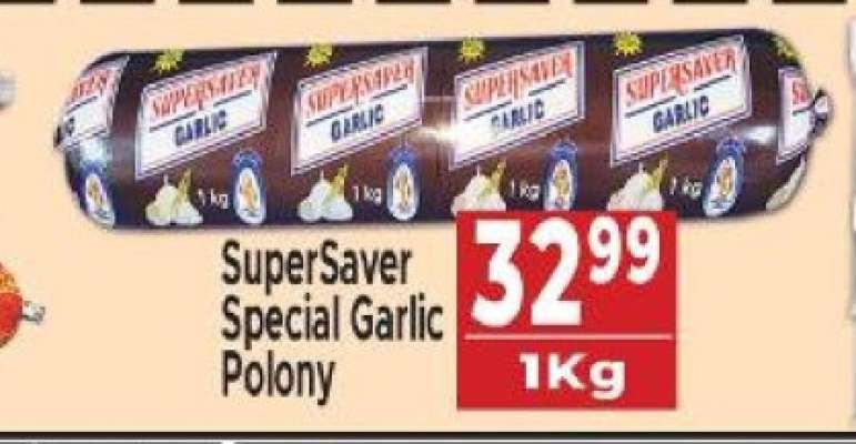 SuperSaver Special Garlic Polony
