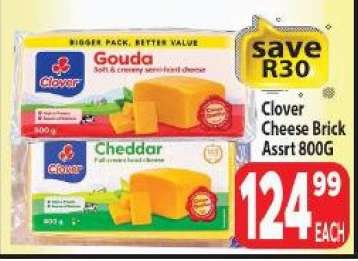 Clover Cheese Brick Assrt 800G