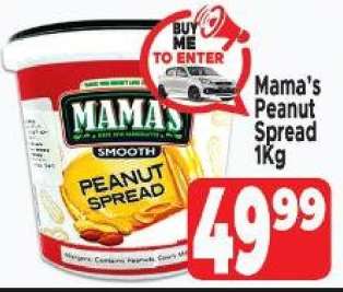 Mama's Peanut Spread 1Kg