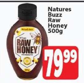 Natures Buzz Raw Honey 500g